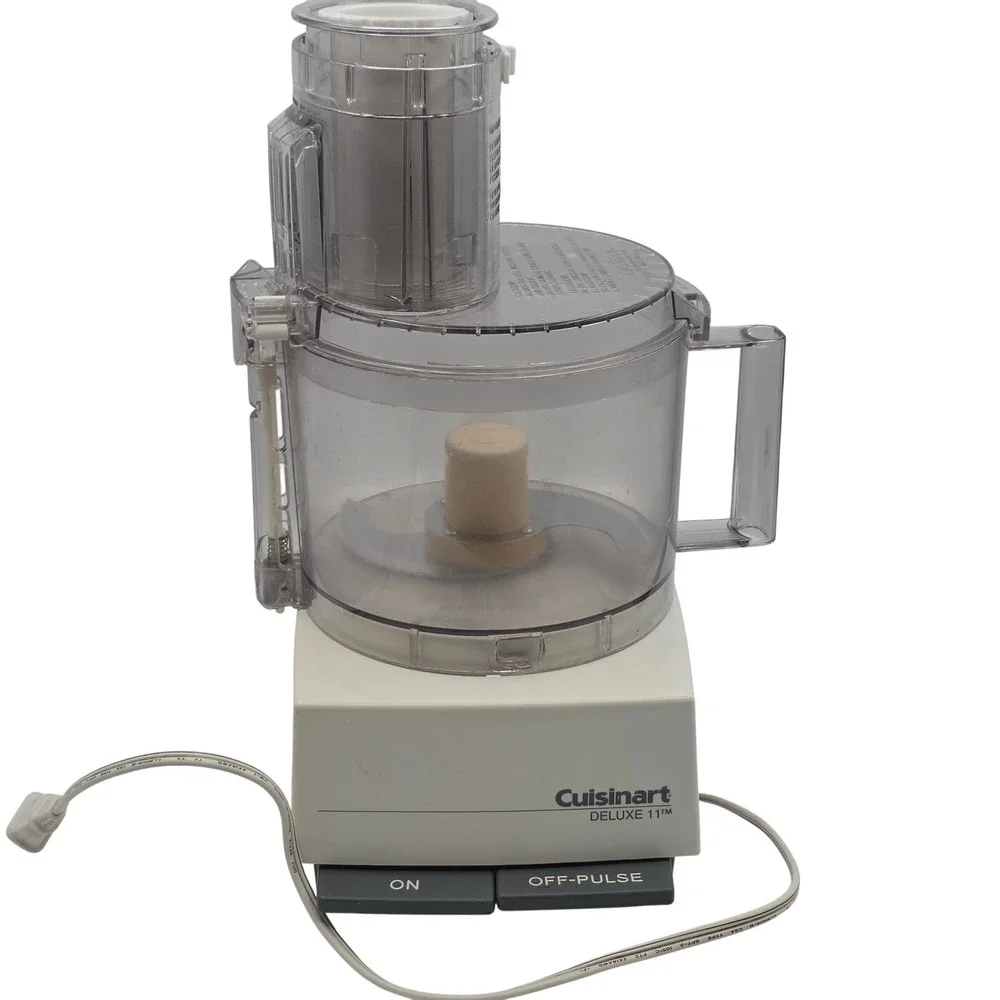 Cuisinart Food Processor Deluxe 11 White DLC-861TX Metal Blade Vintage Kitchen